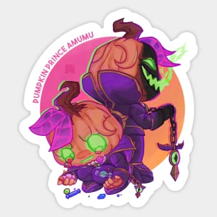 Pumpkin Prince Amumu Sticker